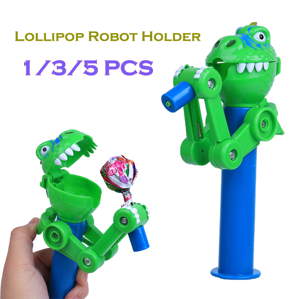 Spicy Food Snacks - 1/3/5PCS Dinosaurier Lutscher Roboter Halter Kreative