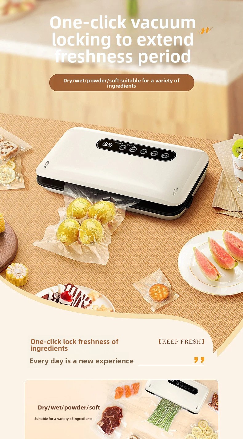 Snacks Food Usa - Mini-Vakuumiergerät Automatische Haushalts-Lebensmittelversiegelungsmaschine für Snacks Frischhaltung