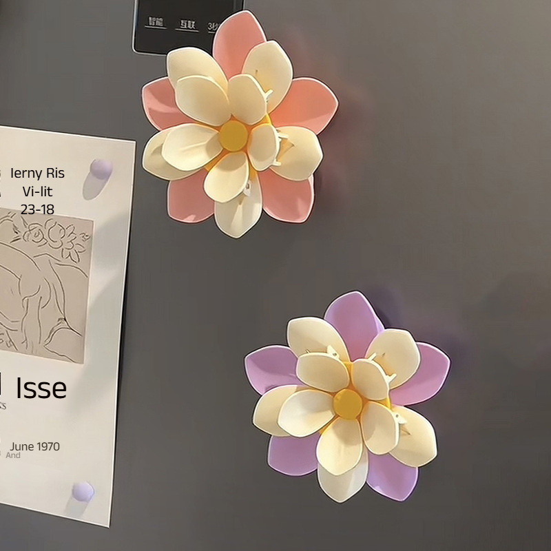 Food Good Snacks - Sanfter Lotus-Kühlschrankmagnet, Lebensmittel-Dichtungsclip, Lianlian Petal, Kühlschrankmagnet,