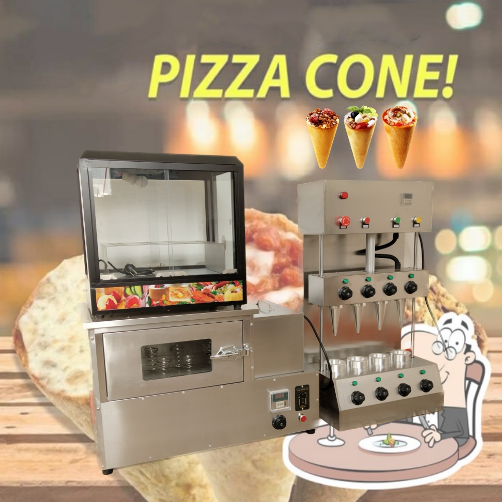 Food Snacks Healthy - 110V 220V Beliebte Pizza-Cone-Maschine, Pizza-Cone-Ofen, kommerzieller