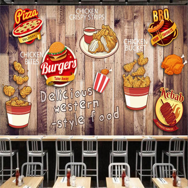 Benutzerdefinierte Fried Chick – Food Snacks Background Bewertung und Preis