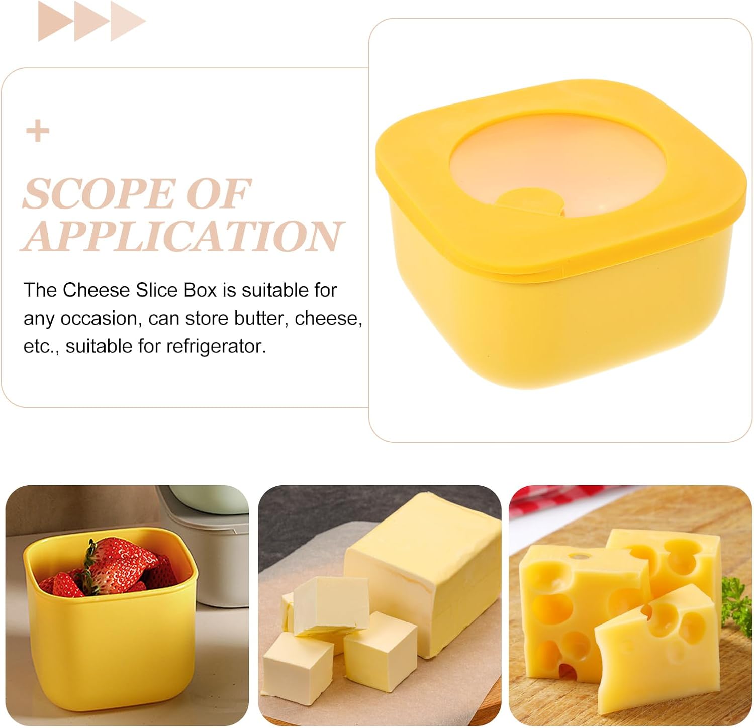 4,7 * 2,5'' geschnittener Käse – Yellow Food Snacks Bewertung und Preis
