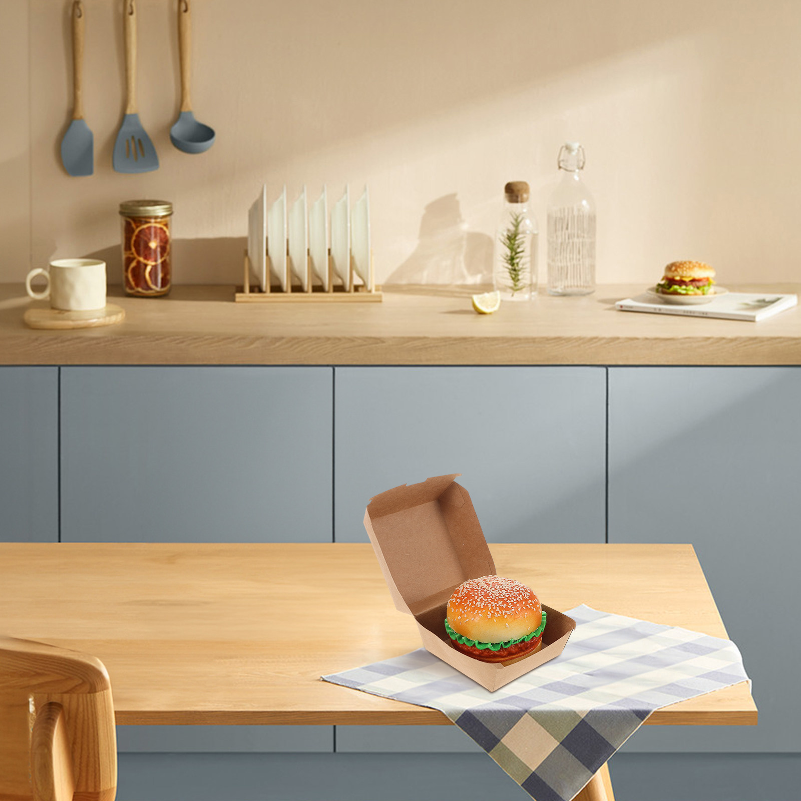 30 Stück Burger-Boxen aus Kraf – Snacks Food Usa Bewertung und Preis