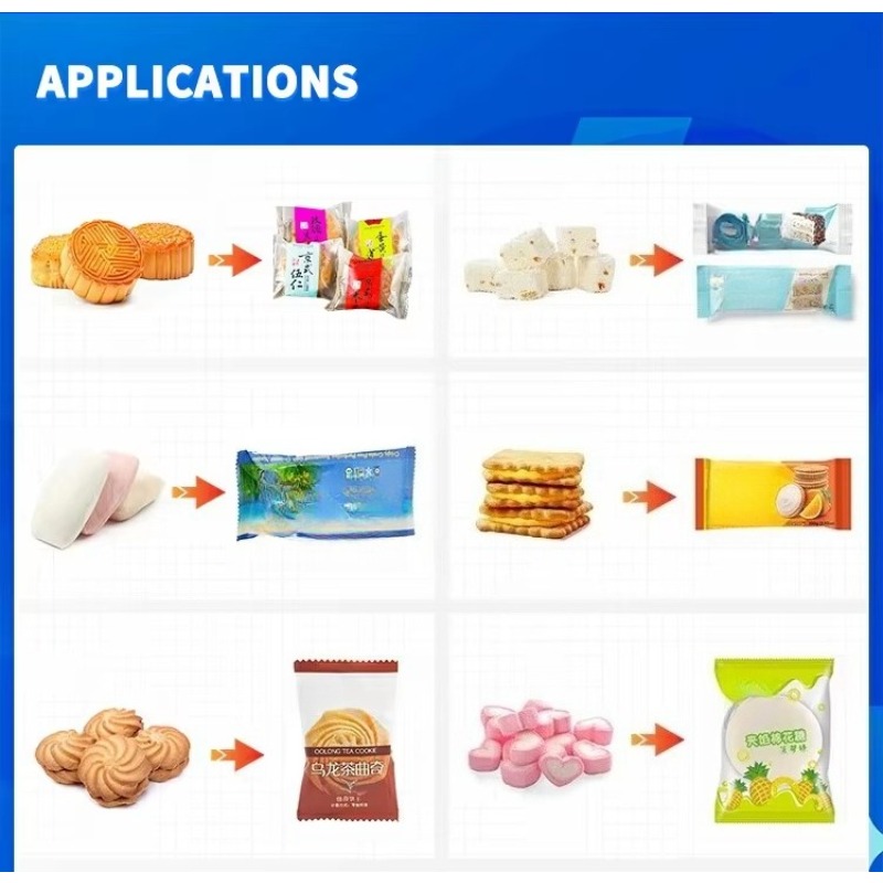 Automatische Kissenverpackungs – Snacks Food Usa Bewertung und Preis