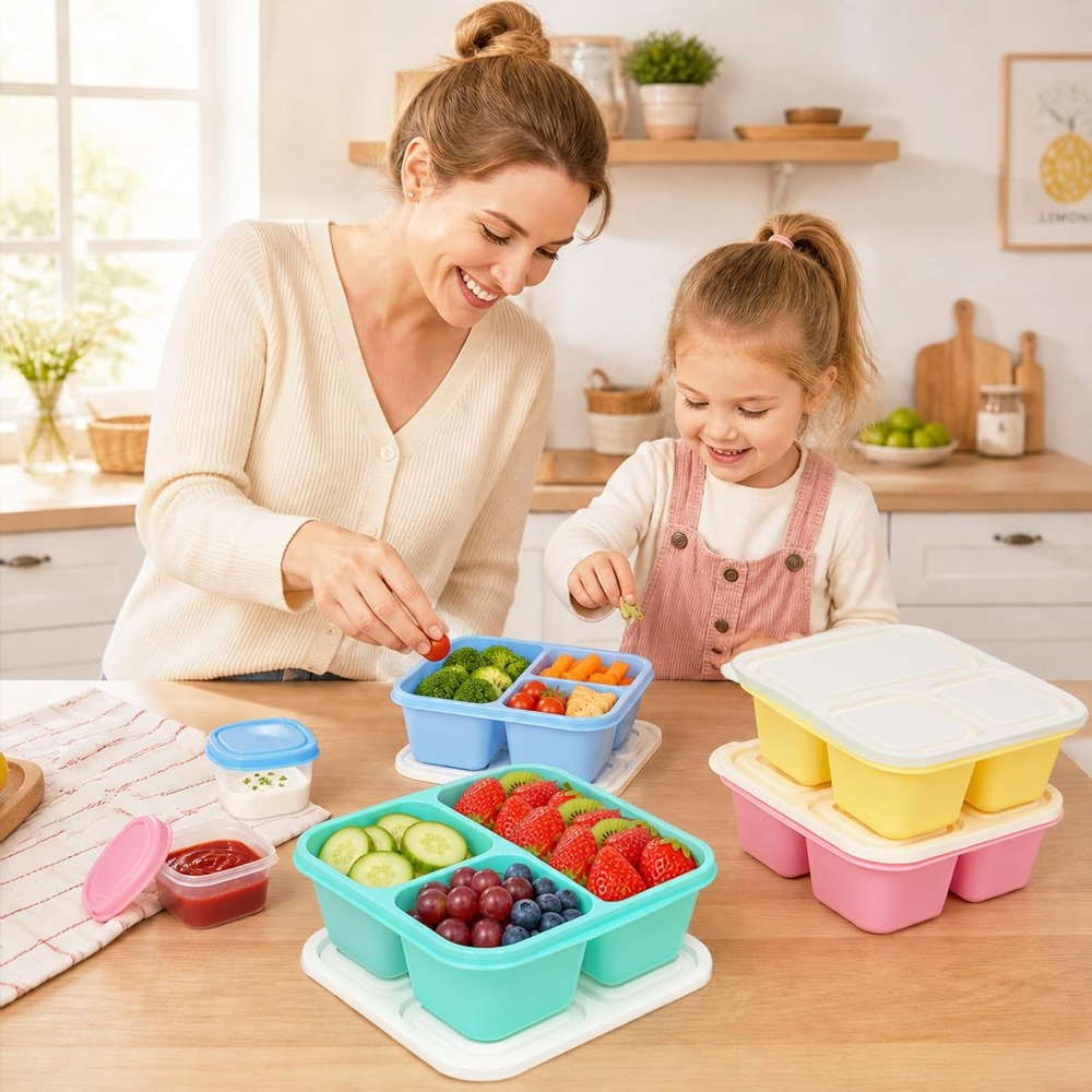 3-Fach Bento-Box Snackbehälter – Food Snacks Healthy Bewertung und Preis