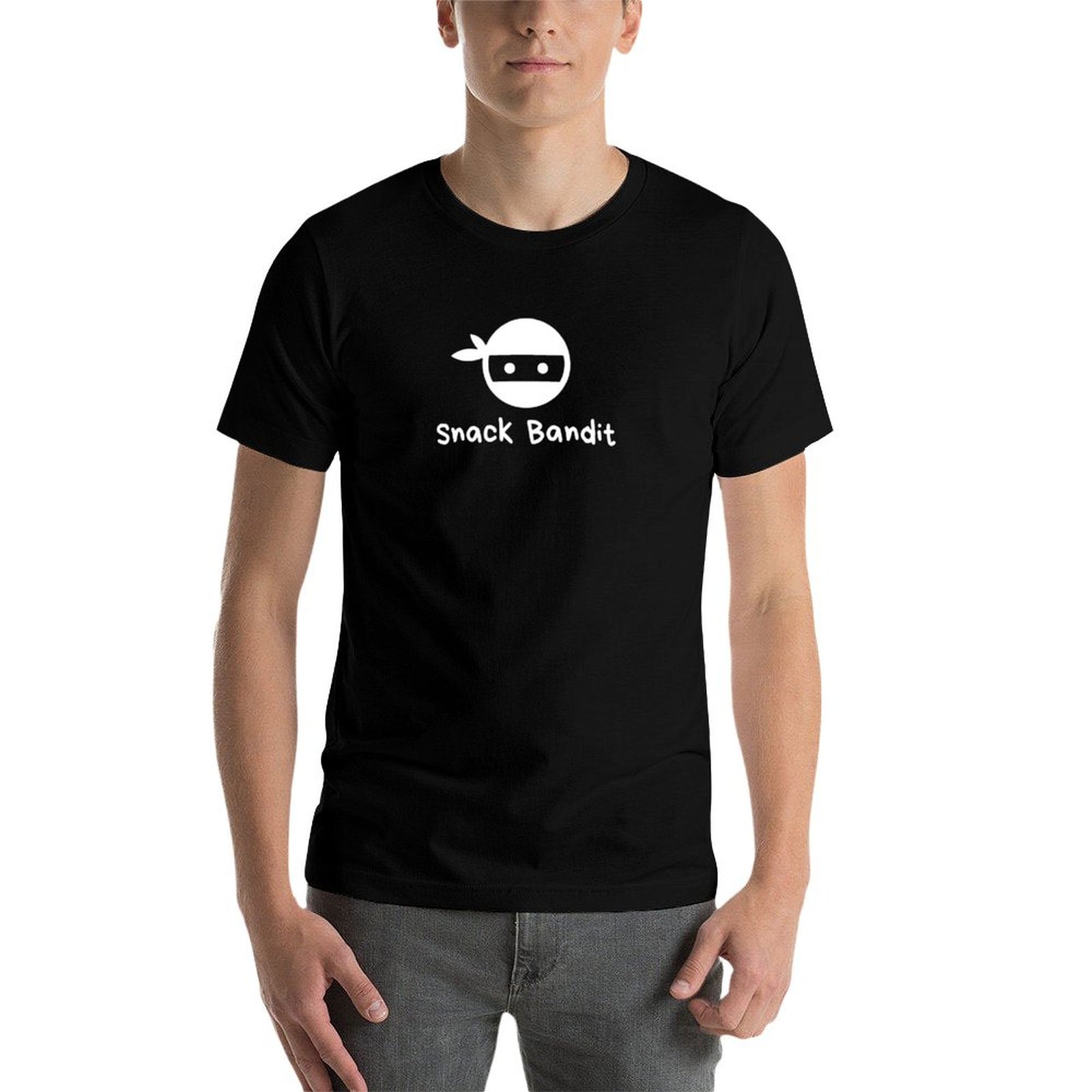 Snack Bandit Lustiges T-Shirt  – Food Snacks Background Bewertung und Preis
